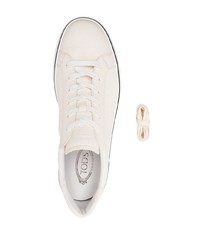 Baskets basses en cuir blanches Tod's