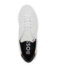 Baskets basses en cuir blanches BOSS