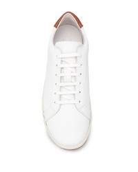 Baskets basses en cuir blanches Eleventy