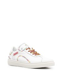 Baskets basses en cuir blanches Etro