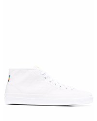 Baskets basses en cuir blanches Converse