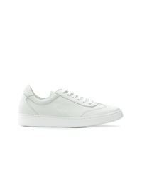 Baskets basses en cuir blanches Corneliani