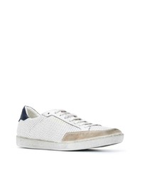 Baskets basses en cuir blanches Saint Laurent