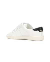 Baskets basses en cuir blanches Saint Laurent