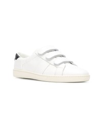 Baskets basses en cuir blanches Saint Laurent