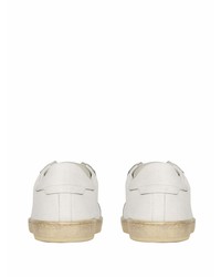 Baskets basses en cuir blanches Saint Laurent