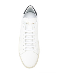 Baskets basses en cuir blanches Saint Laurent