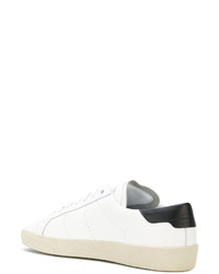 Baskets basses en cuir blanches Saint Laurent