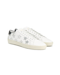 Baskets basses en cuir blanches Saint Laurent