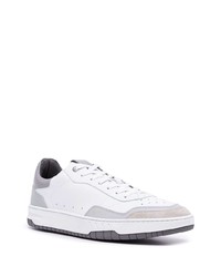 Baskets basses en cuir blanches Dunhill