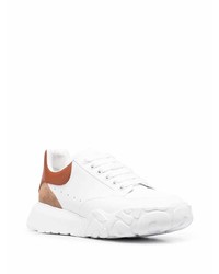 Baskets basses en cuir blanches Alexander McQueen