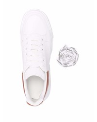 Baskets basses en cuir blanches Alexander McQueen