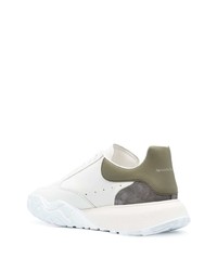 Baskets basses en cuir blanches Alexander McQueen