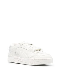 Baskets basses en cuir blanches Puma