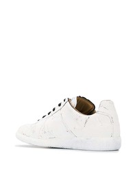 Baskets basses en cuir blanches Maison Margiela