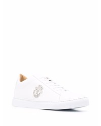 Baskets basses en cuir blanches Billionaire