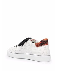 Baskets basses en cuir blanches Hide&Jack