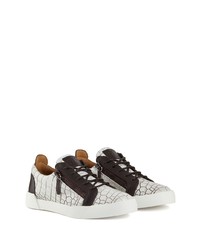 Baskets basses en cuir blanches Giuseppe Zanotti