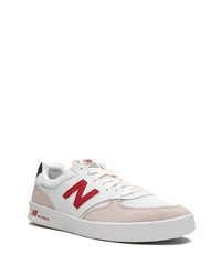 Baskets basses en cuir blanches New Balance