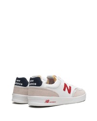 Baskets basses en cuir blanches New Balance