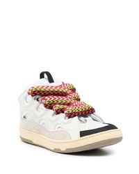 Baskets basses en cuir blanches Lanvin