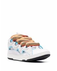 Baskets basses en cuir blanches Lanvin