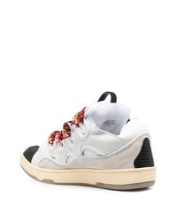 Baskets basses en cuir blanches Lanvin