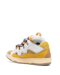 Baskets basses en cuir blanches Lanvin