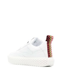 Baskets basses en cuir blanches Lanvin