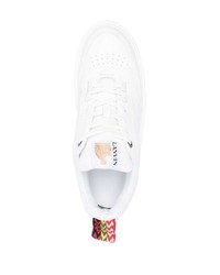 Baskets basses en cuir blanches Lanvin