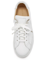 Baskets basses en cuir blanches Belstaff