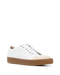 Baskets basses en cuir blanches Lanvin