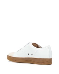 Baskets basses en cuir blanches Lanvin