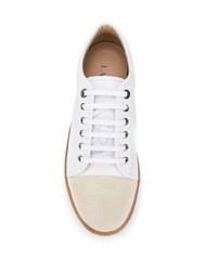 Baskets basses en cuir blanches Lanvin