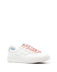 Baskets basses en cuir blanches Sun 68