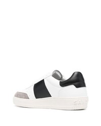 Baskets basses en cuir blanches Sandro