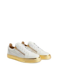 Baskets basses en cuir blanches Giuseppe Zanotti