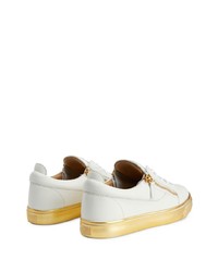 Baskets basses en cuir blanches Giuseppe Zanotti