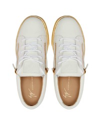 Baskets basses en cuir blanches Giuseppe Zanotti