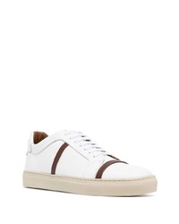 Baskets basses en cuir blanches Malone Souliers