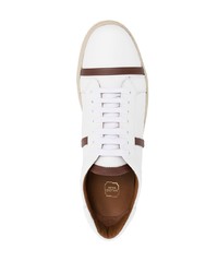 Baskets basses en cuir blanches Malone Souliers