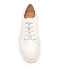 Baskets basses en cuir blanches BOSS