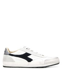 Baskets basses en cuir blanches Diadora