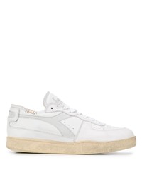 Baskets basses en cuir blanches Diadora