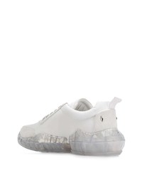 Baskets basses en cuir blanches Jimmy Choo