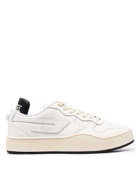 Baskets basses en cuir blanches Diesel