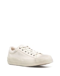 Baskets basses en cuir blanches Moma