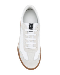 Baskets basses en cuir blanches Lanvin