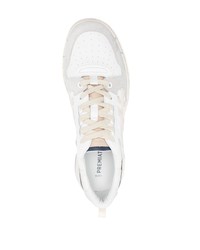 Baskets basses en cuir blanches Premiata