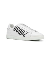 Baskets basses en cuir blanches DSQUARED2